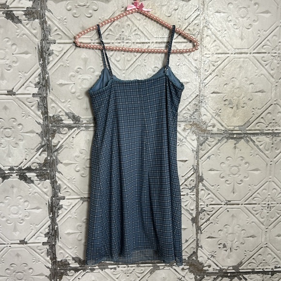 Aeropostale blue plaid babydoll tank dress - Picture 4 of 6
